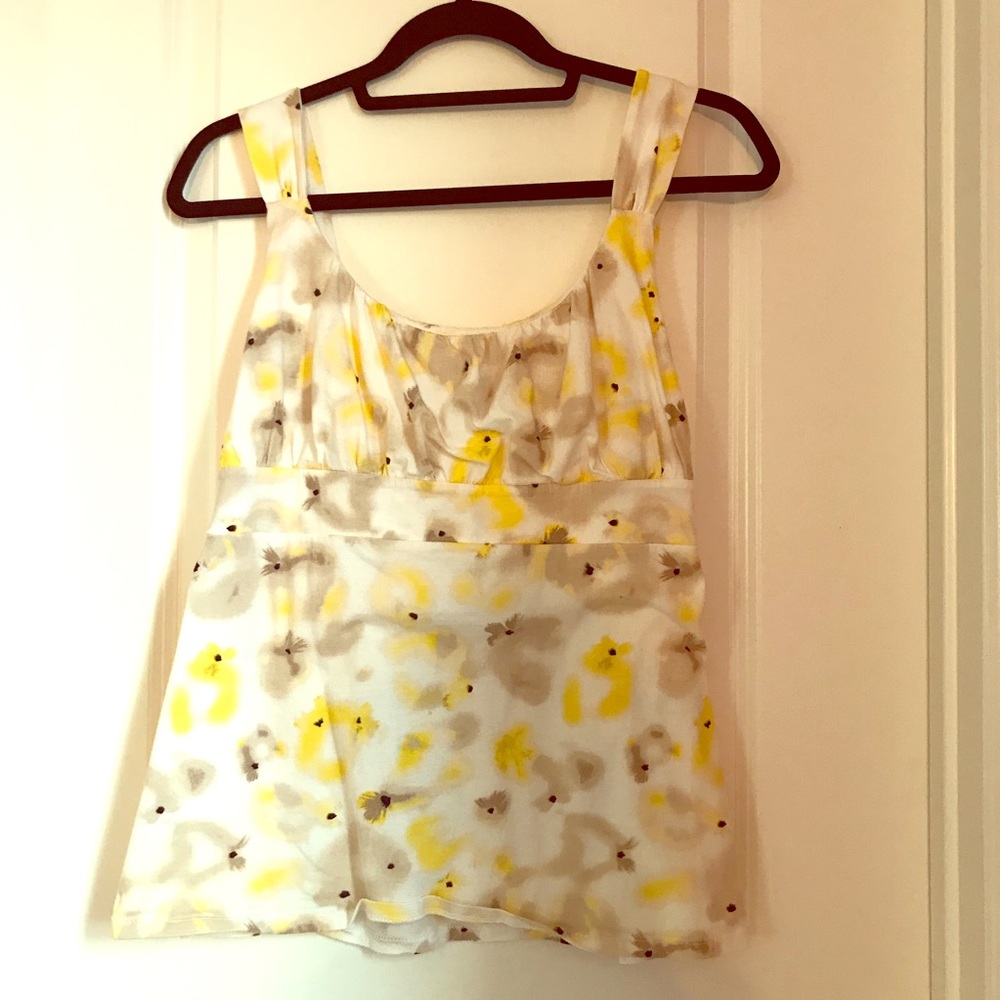 Yellow Poppy Flower Tank Top